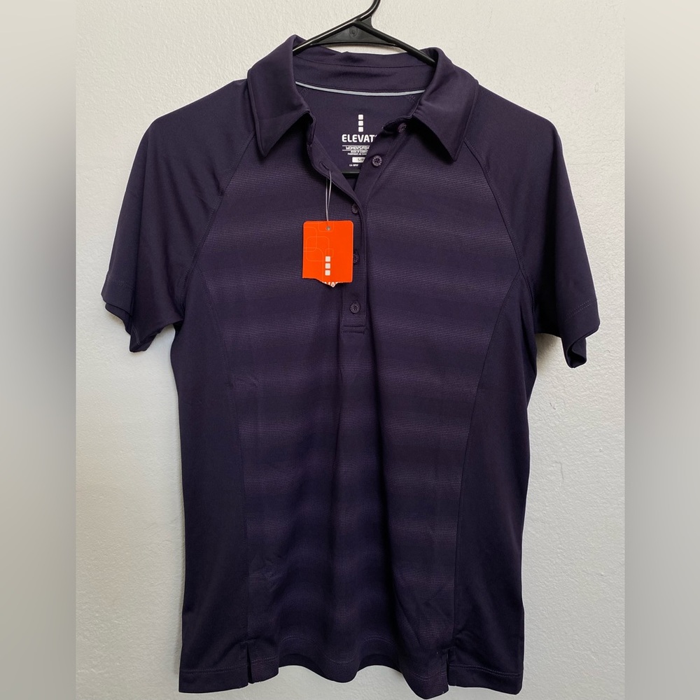 👚 NWT! Women’s marine blue polo shirt from Elevate size S.